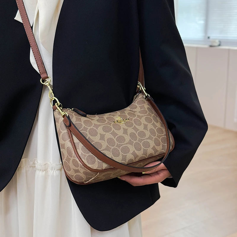 Elegant Leather Tote — City Shoulder Bag