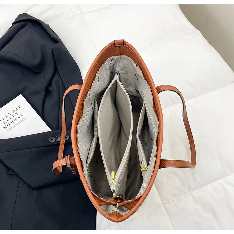 Luxe-Chic Designer Leather Handbag