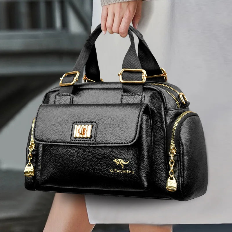 Locomotive Crossbody Bag — Soft Leather